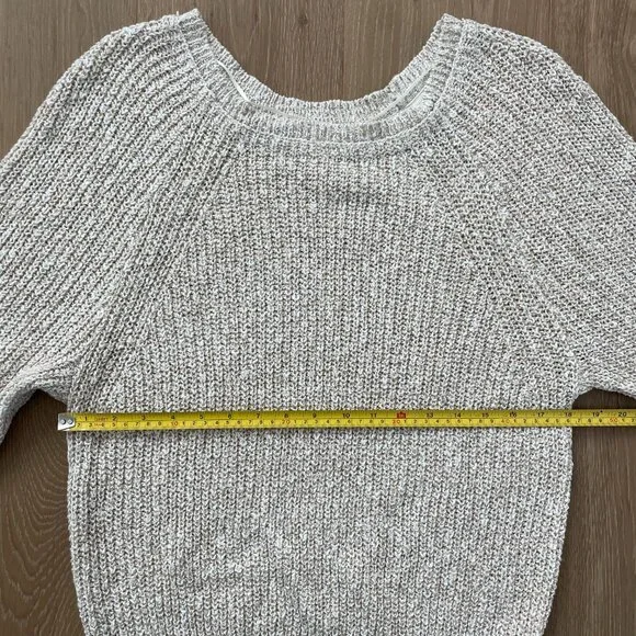 Free People Sweater Women Large Electric City Pullover Knit White Beige OB560520 - Picture 7 of 13